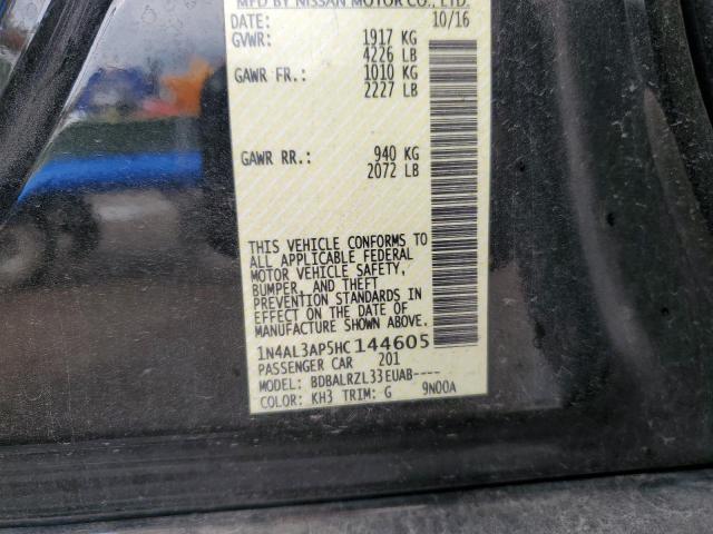 2017 NISSAN ALTIMA 2.5 - 1N4AL3AP5HC144605