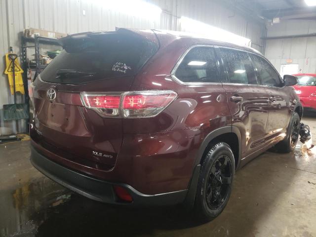 VIN 5TDJKRFH8FS221237 2015 Toyota Highlander, Xle no.3