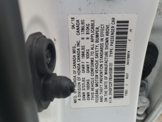 2HGFC2F78JH558131 Honda CIVIC EX
