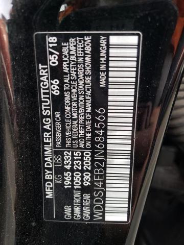 2018 MERCEDES-BENZ CLA 250 - WDDSJ4EB2JN684566