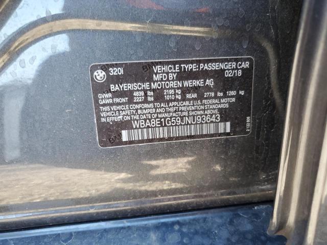 2018 BMW 320 I WBA8E1G59JNU93643