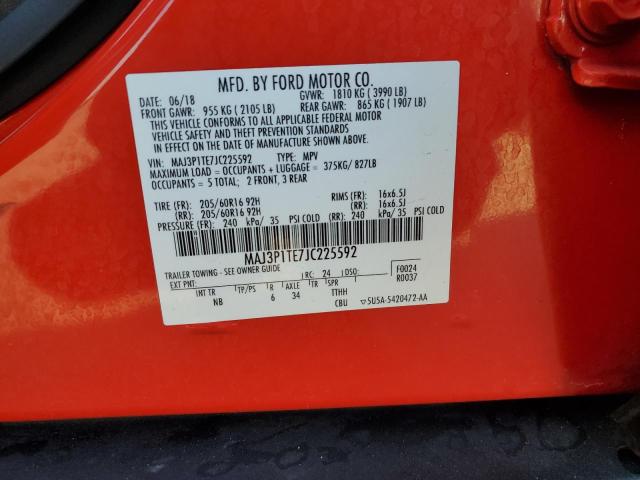 MAJ3P1TE7JC225592 Ford Ecosport Se