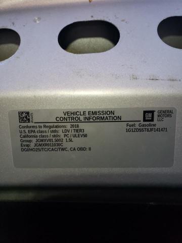 2018 CHEVROLET MALIBU LT - 1G1ZD5ST8JF141471