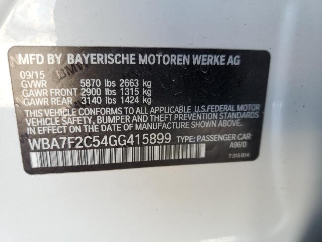 VIN WBA7F2C54GG415899 2016 BMW 7 Series, 750 XI no.12