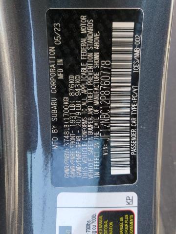 2023 TOYOTA GR 86 JF1ZNBC12P8760778