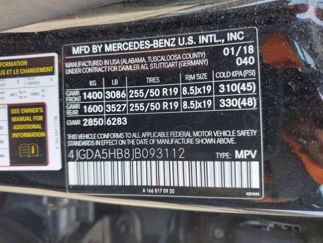 4JGDA5HB8JB093112 2018 MERCEDES-BENZ GLE-CLASS, photo no. 13