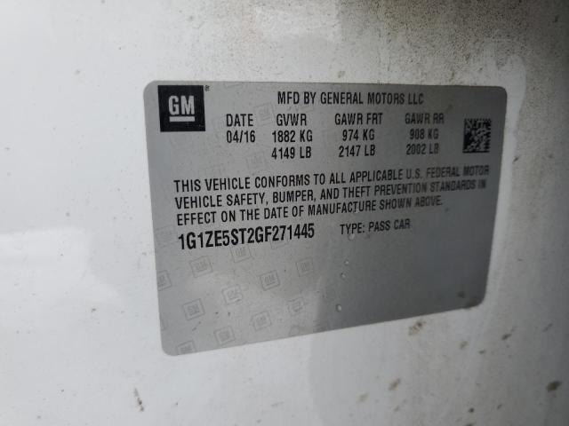 1G1ZE5ST2GF271445 Chevrolet MALIBU LT