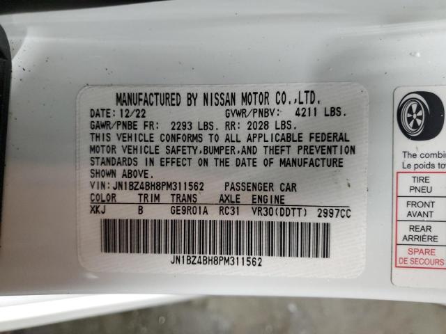 2023 NISSAN Z PERFORMA JN1BZ4BH8PM311562