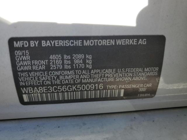 WBA8E3C56GK500916 BMW 328 Xi Sulev