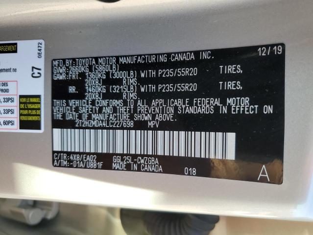 2T2HZMDA4LC227698 Lexus RX 350