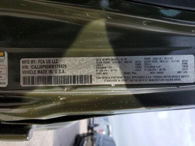 1C4JJXP65NW178429 Jeep Wrangler Unlimited Sahara 4xe