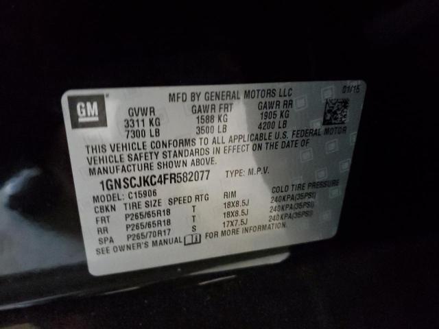 1GNSCJKC4FR582077 Chevrolet Suburban C1500 Lt