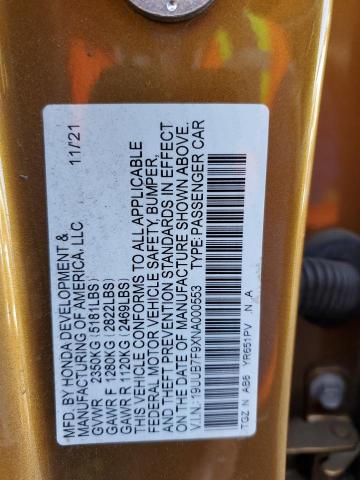 2022 ACURA TLX TYPE S - 19UUB7F9XNA000553