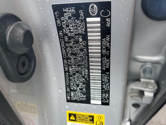 2016 LEXUS ES 300H - JTHBW1GGXG2104170