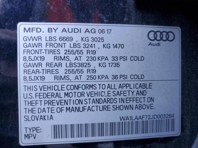 VIN WA1LAAF72JD003264 2018 Audi Q7, Premium Plus no.13