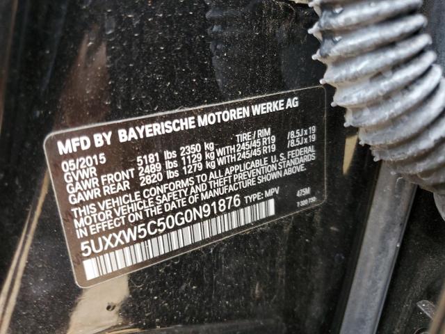 2016 BMW X4 XDRIVE3 - 5UXXW5C50G0N91876