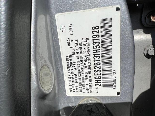 2HGES26731H537928 2001 Honda Civic Ex