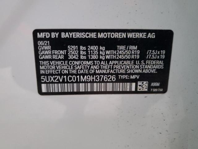 2021 BMW X4 XDRIVE3 - 5UX2V1C01M9H37626