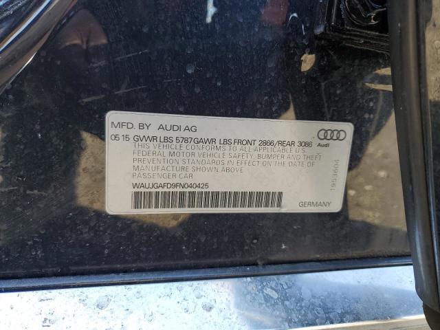 2015 AUDI A8 QUATTRO WAUJGAFD9FN040425