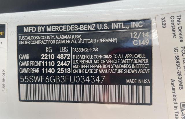55SWF6GB3FU034347 Mercedes-Benz C 400 4matic