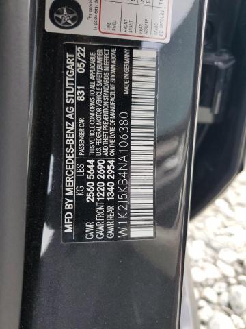 2022 MERCEDES-BENZ CLS 450 4M - W1K2J5KB4NA106380