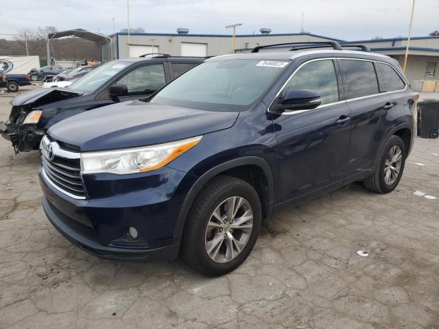 VIN 5TDKKRFH2ES018945 2014 Toyota Highlander, Xle no.1