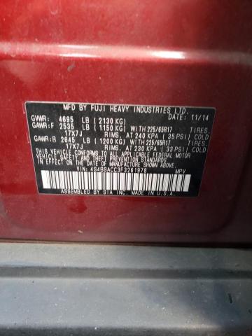 4S4BSACC3F3261978 Subaru Outback 2.5i Premium