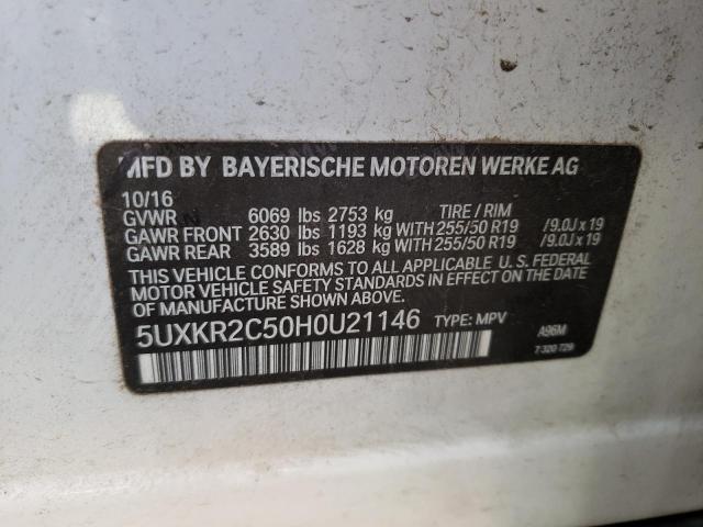 5UXKR2C50H0U21146 BMW X5 Sdrive35i
