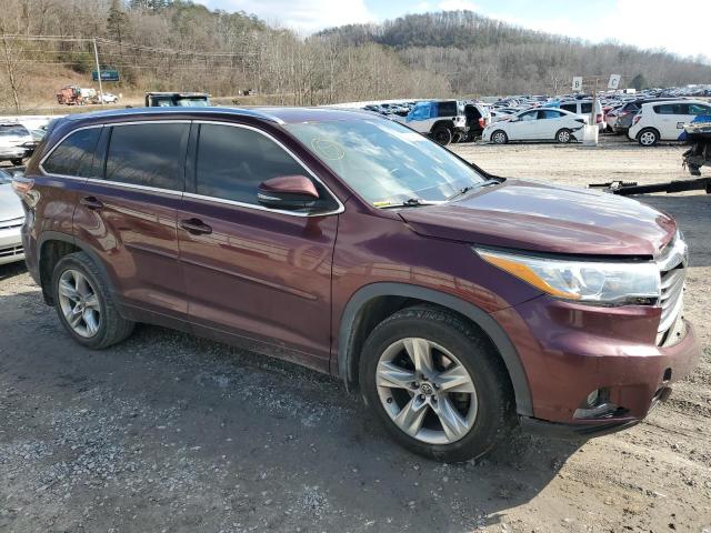 2016 Toyota Highlander Limited VIN: 5TDDKRFHXGS250978 Lot: 78065103