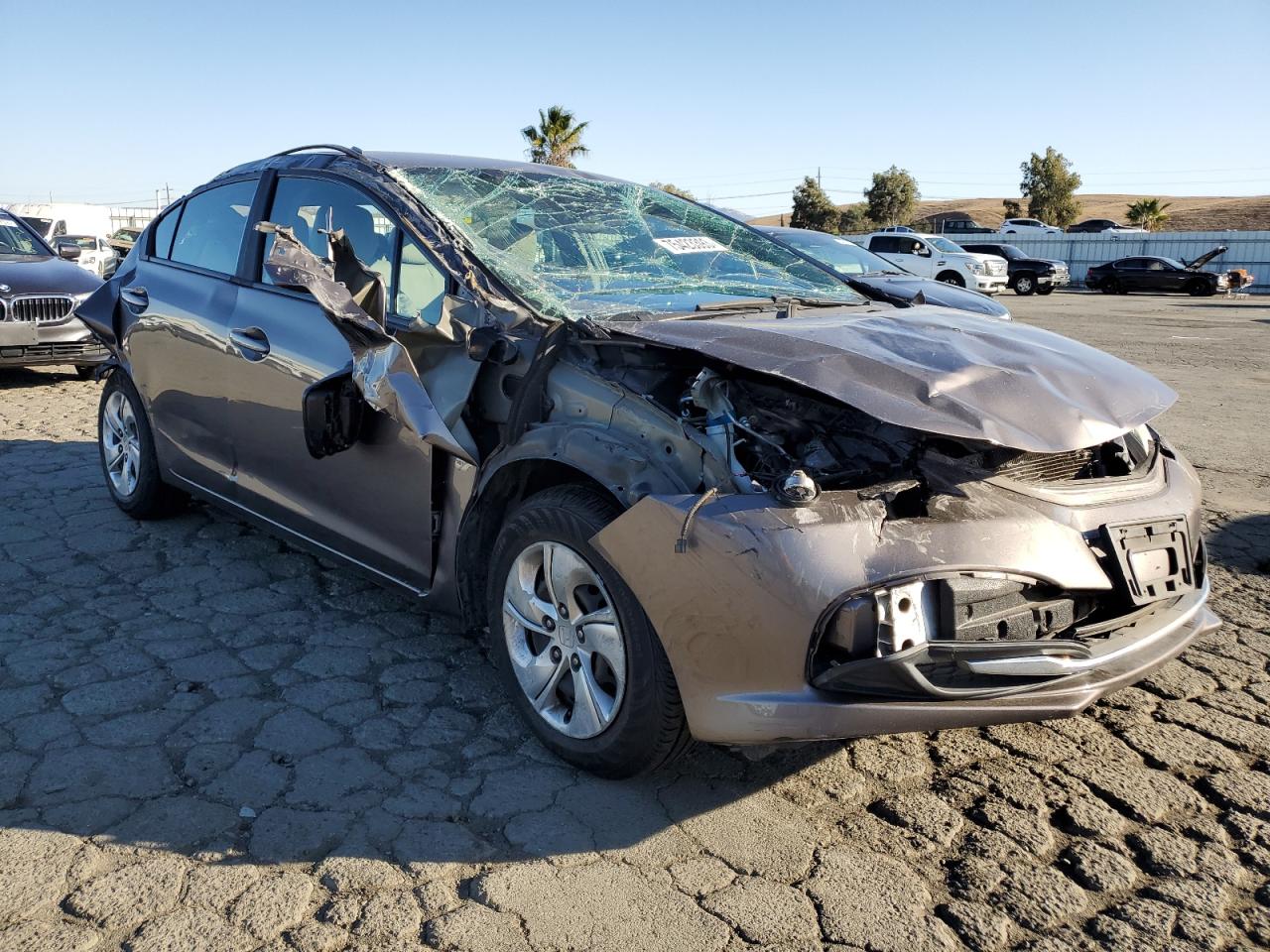 Lot #2206631993 2014 HONDA CIVIC LX