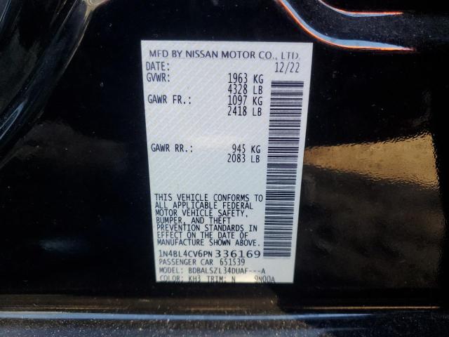 1N4BL4CV6PN336169 | 2023 NISSAN ALTIMA SR