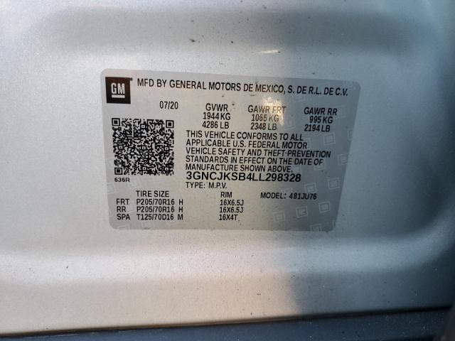 2020 CHEVROLET TRAX LS - 3GNCJKSB4LL298328