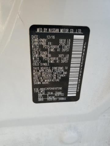 JN8AE2KP2H9167290 | 2017 NISSAN QUEST S