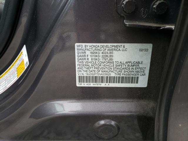 19UDE2F70NA005625 Acura ILX PREMIU 10