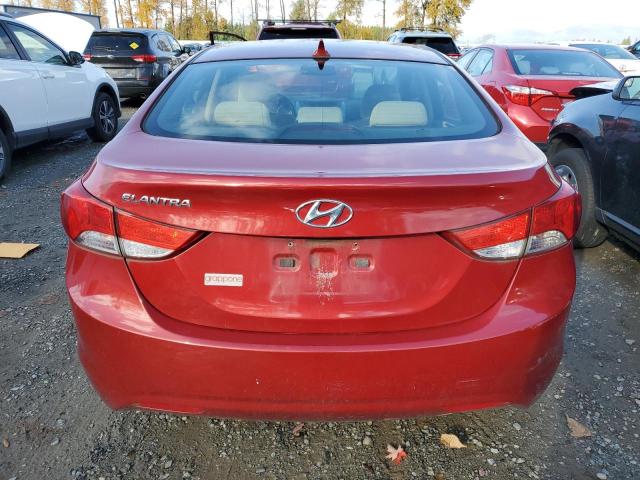 KMHDH4AE5CU202482 Auction: COPART Lot: 75548633 Location: WA - NORTH SEATTLE KMHDH4AE5CU202482 HYUNDAI ELANTRA 2012 RED Photo 6