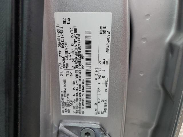 2016 FORD ESCAPE S - 1FMCU0F76GUA00069