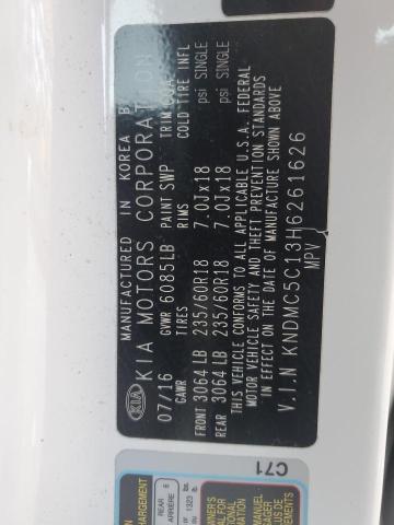 KNDMC5C13H6261626 KIA SEDONA EX
