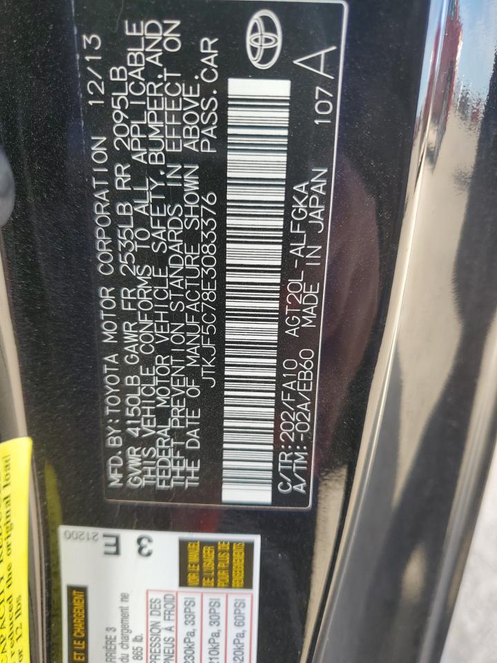 2014 Toyota Scion Tc vin: JTKJF5C78E3083376