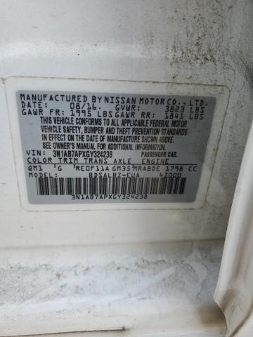 2016 NISSAN SENTRA S - 3N1AB7APXGY324238