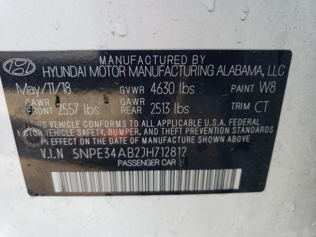 5NPE34AB2JH712812 | 2018 HYUNDAI SONATA SPO