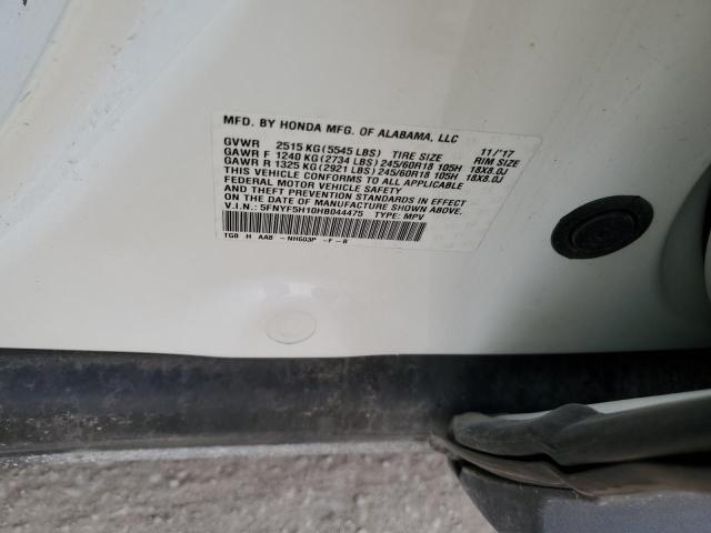 5FNYF5H10HB044475 Honda PILOT LX