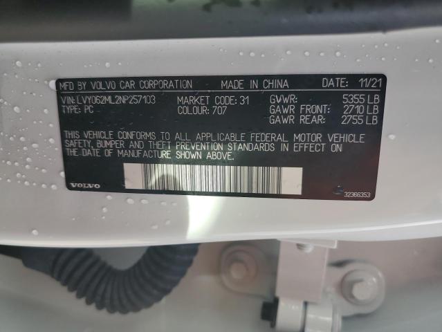 2022 VOLVO S90 B6 INS LVY062ML2NP257103