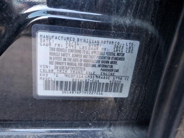 3N1AB7AP7HY227516 | 2017 NISSAN SENTRA S