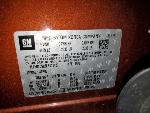 KL4MMCSL6LB111427 Buick Encore GX 13