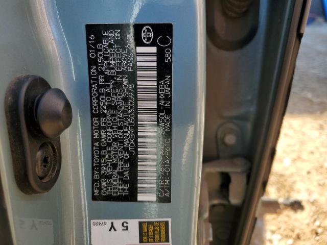 JTDKBRFU5G3005978 | 2016 Toyota prius