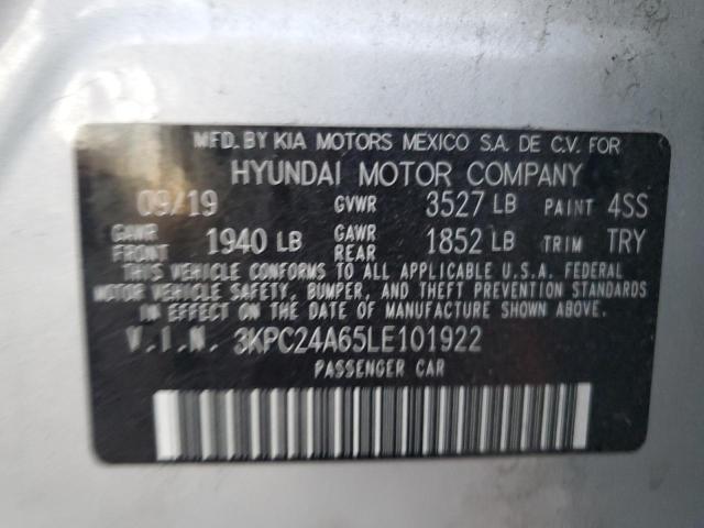 3KPC24A65LE101922 | 2020 HYUNDAI ACCENT SE