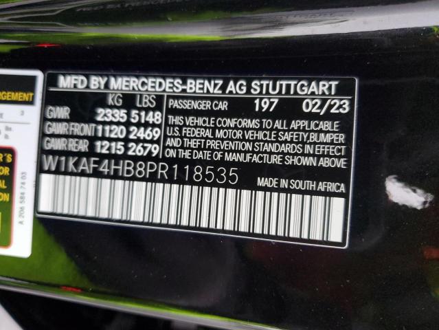 VIN W1KAF4HB8PR118535 2023 Mercedes-Benz C-Class, 3... no.12