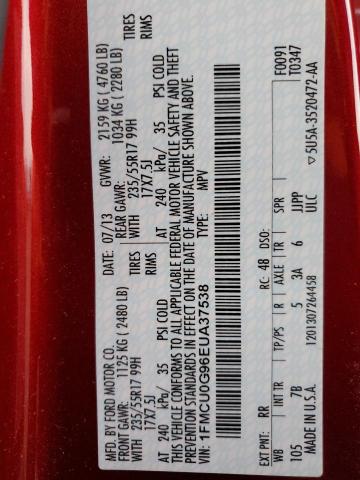 1FMCU0G96EUA37538 Ford ESCAPE SE