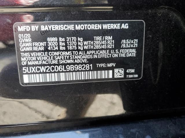 VIN 5UXCW2C06L9B98281 2020 BMW X7, Xdrive40I no.14