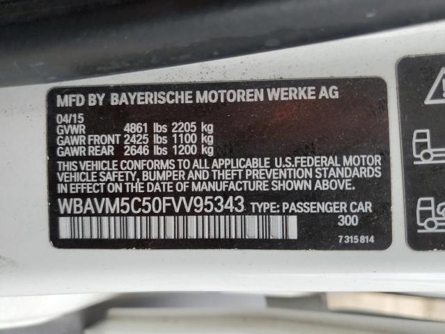 2015 BMW X1 XDRIVE3 WBAVM5C50FVV95343